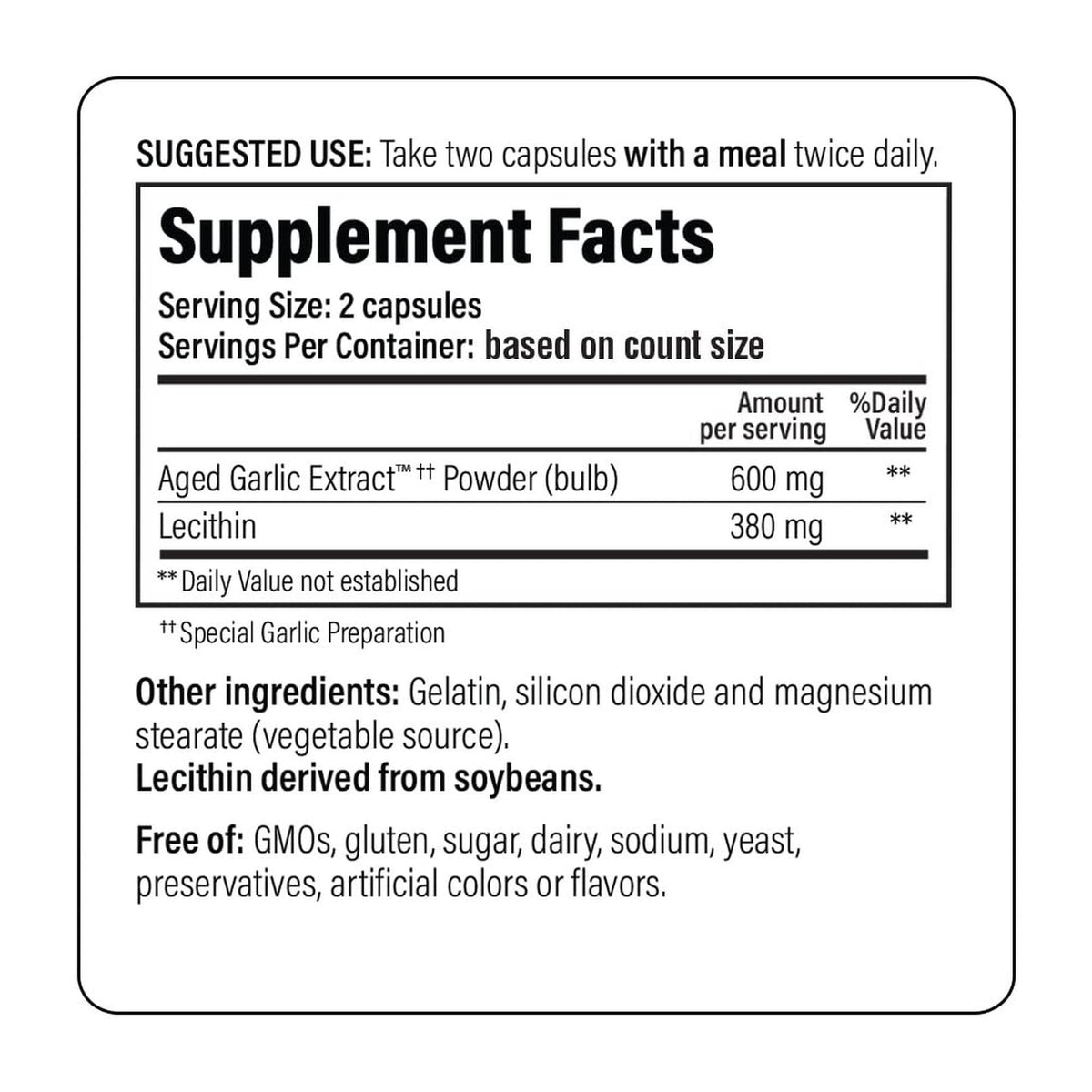 Kyolic Aged Garlic Extract Formula 104, Cholesterol Health*, 300 Capsules