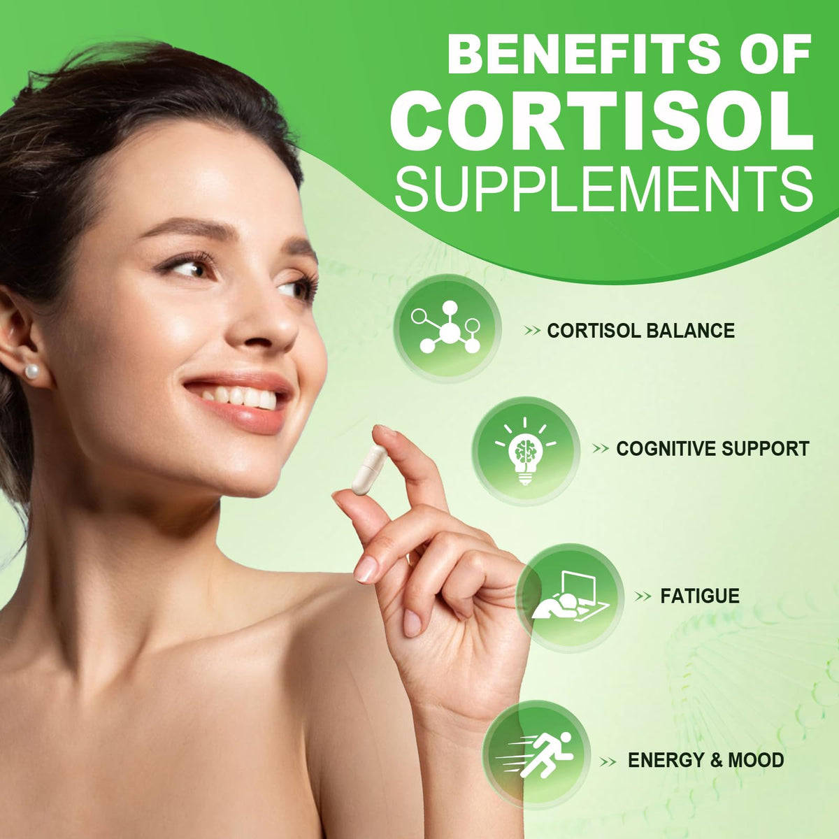 Ashenutri 10-in-1 Cortisol Supplement with Magnesium,Ashwagandha,Rhodiola Rosea,L Theanine,Hormone Balance for Women 120 Vegan Capsules AshenutriBuy Supplements Australia