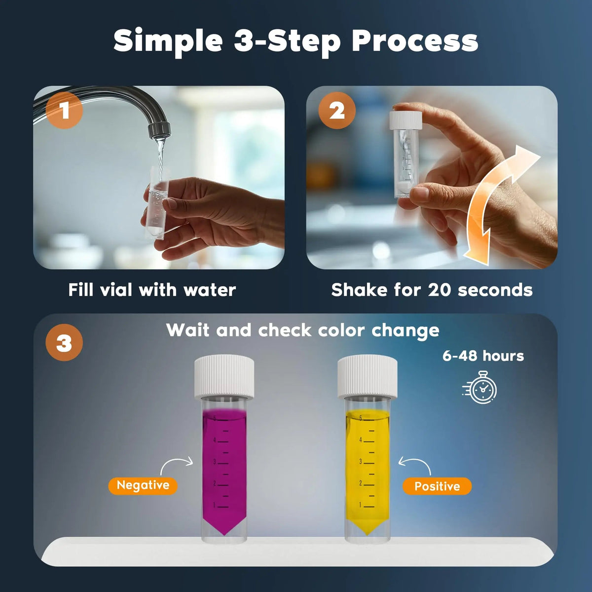 Watersafe® Bacteria Water Test Kit – USA-Made – Results as Fast as 6 Hours – Detects Coliform (Inc. E. coli) & Non-Coliform Bacteria in Drinking, Well & Tap Water – Lab-Quality Testing – 1 Pack WatersafeBuy Supplements Australia
