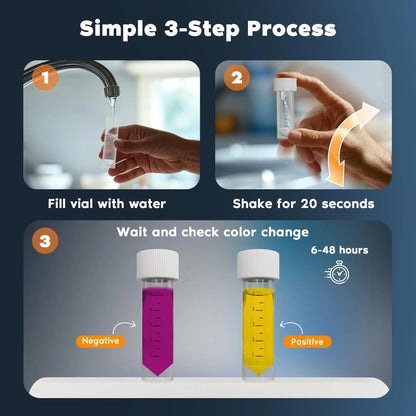 Watersafe® Bacteria Water Test Kit – USA-Made – Results as Fast as 6 Hours – Detects Coliform (Inc. E. coli) & Non-Coliform Bacteria in Drinking, Well & Tap Water – Lab-Quality Testing – 1 Pack WatersafeBuy Supplements Australia