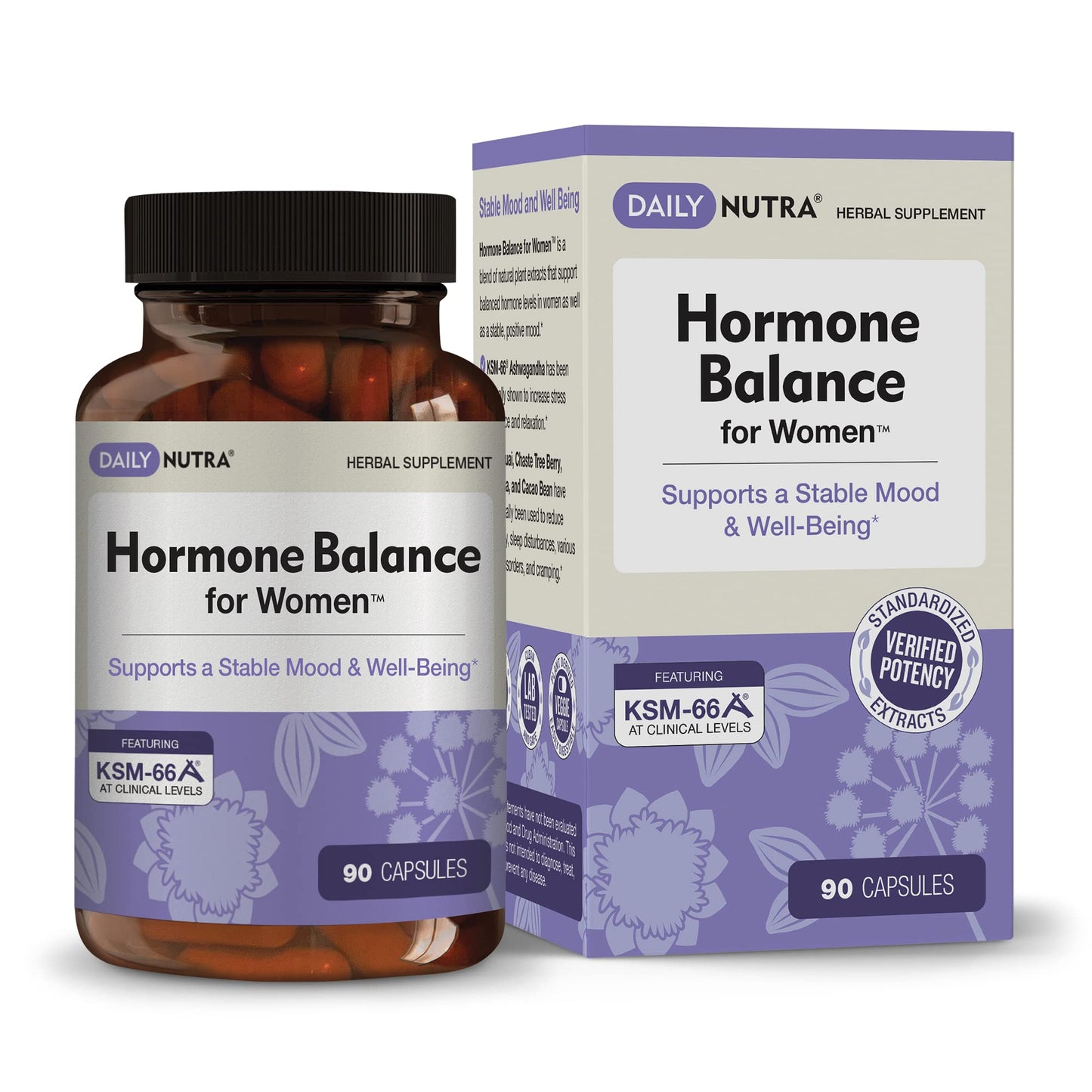 Hormone Balance for Women - Natural Mood Supplement - PMS Relief and Menopause Support | Featuring Clinically Studied KSM-66 Ashwagandha (90 Capsules) DailyNutraBuy Supplements Australia