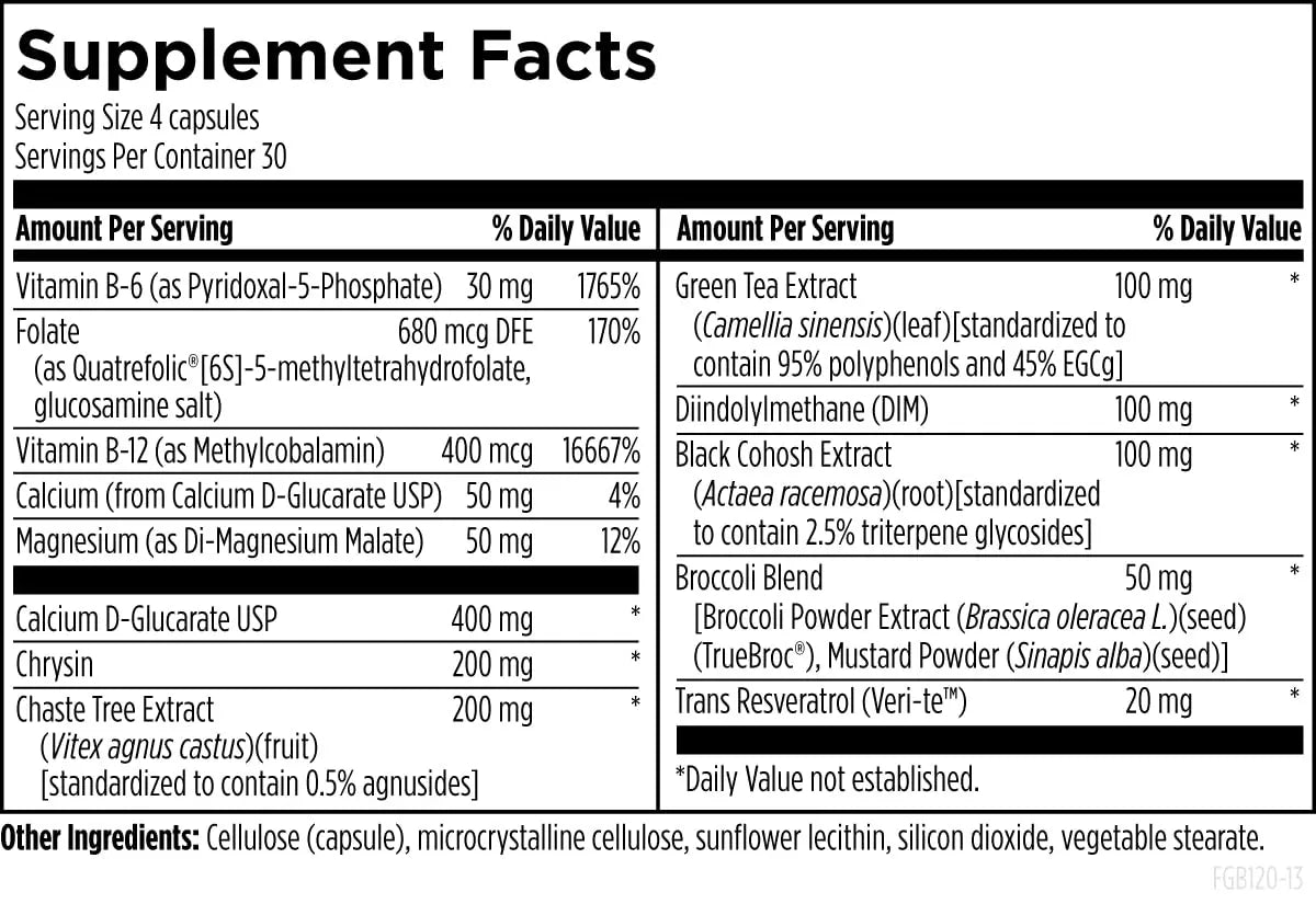 Designs for Health FemGuard + Hormone Balance for Women - DIM, Black Cohosh, Calcium D-Glucarate, EGCg Green Tea Extract & Chaste Tree Supplement for Mood Support & Estrogen Metabolism (120 Capsules) Designs for HealthBuy Supplements Australia