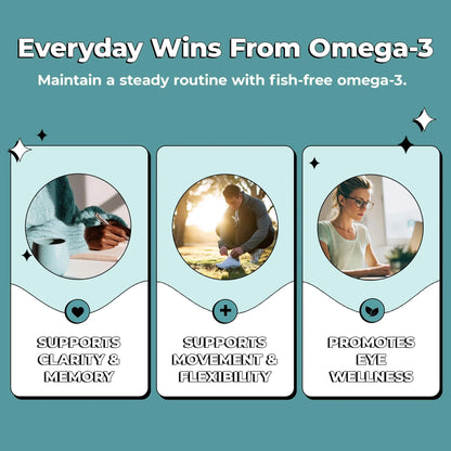 Future Kind Omega-3 Supplement for Clarity, Memory, and Mobility Comfort, 2 Months Supply of Citrus-Scented Softgels with EPA and DHA, Vegan Omega-3 Supplement from Algae, Carrageenan Free, 60 Count Future Kind buy supplements Au