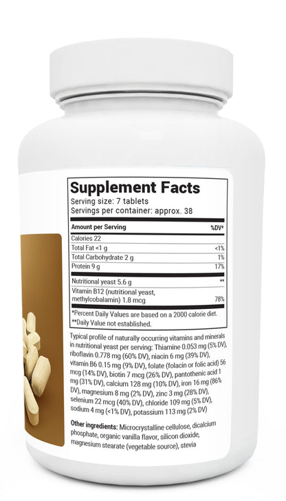 Dr. Berg Nutritional Yeast Tablets – Natural B12 Added - All 8 B Vitamin Complex – Organic Dr. Berg NutritionalsBuy Supplements Australia