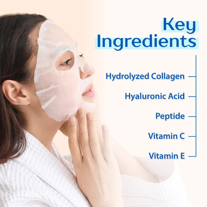 Ebanel Bundle of Gentle Exfoliating Face Scrub Peeling Gel 4.12 Oz, and 15 Pack Collagen Face Mask Ebanel buy supplements Au