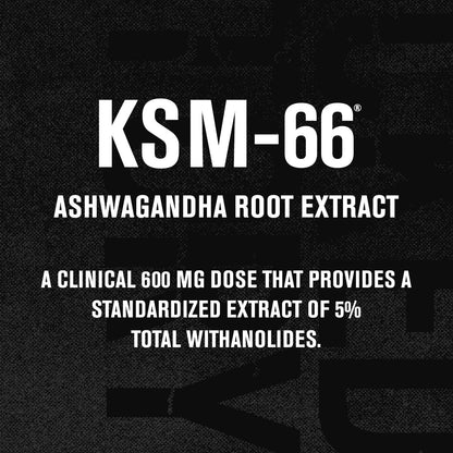Jacked Factory Ashwagandha Root Extract (KSM-66 Ashwagandha) w/ 5% Withanolides - Supplement for Natural Stress Relief, Cognitive Function, Vitality, and Mood Support - 60 Veggie Capsules Jacked FactoryBuy Supplements Australia