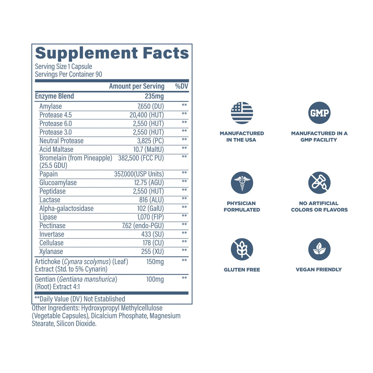 Revive MD Digest Aid, Digestive Support Supplement for Men & Women - Comprehensive Digestive Enzyme Blend with Probiotics & Prebiotics for Gut Health & Healthy Digestion