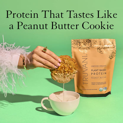 Truvani Organic Vegan Protein Powder Peanut Butter - 20g of Plant Based Protein, Powder TruvaniBuy Supplements Australia