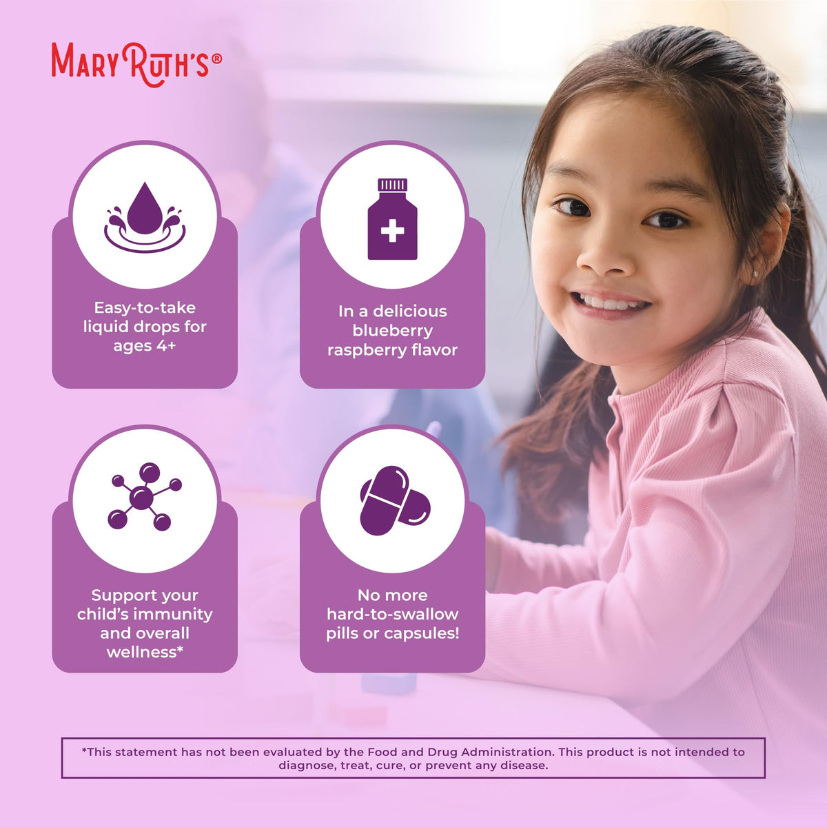 MaryRuth Organics USDA Organic Elderberry Liquid Drops for Kids | Vegan Elderberry Extract Organic Glycerin | Immune Support Supplement | Overall Health | Formulated for Ages 4-13 | 1oz MARYRUTH'SBuy Supplements Australia
