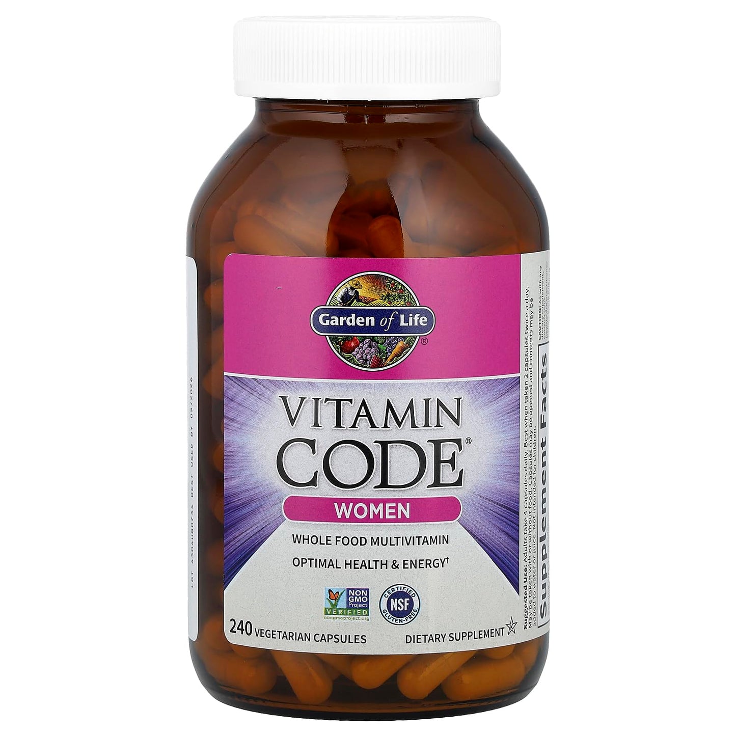 Garden of Life Multivitamin for Women, Vitamin Code Women's Multi - Whole Food Womens Multi Vitamins, Iron, Folate not Folic Acid, Vitamin A and Probiotics Garden of LifeBuy Supplements Australia