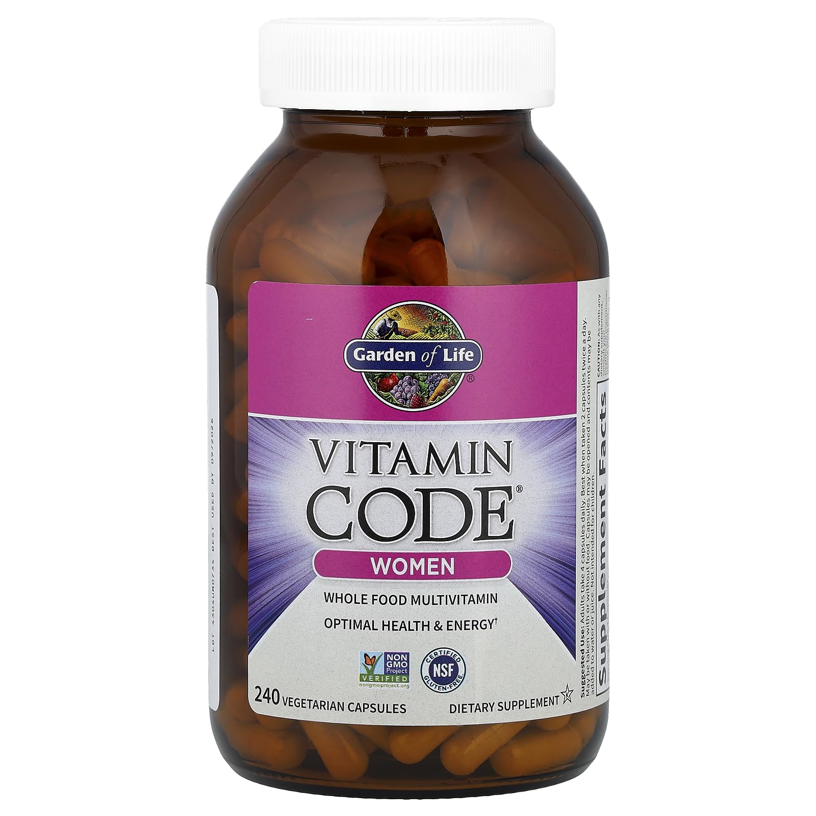 Garden of Life Multivitamin for Women, Vitamin Code Women's Multi - Whole Food Womens Multi Vitamins, Iron, Folate not Folic Acid, Vitamin A and Probiotics Garden of LifeBuy Supplements Australia