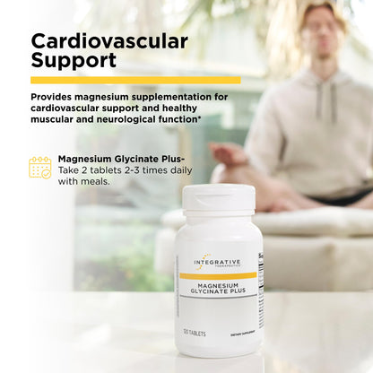 Integrative Therapeutics Magnesium Glycinate Plus - Brain Function Support Supplement for Adults* - Supports Heart and Muscular Function* - Dairy-Free & Gluten-Free - 120 Count (60 Servings) Integrative TherapeuticsBuy Supplements Australia