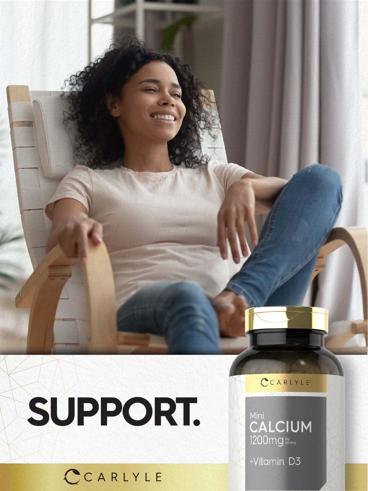 Carlyle Calcium 1200 mg with Vitamin D3 | 300 Softgels | Non-GMO and Gluten Free Supplement Carlyle buy supplements Au