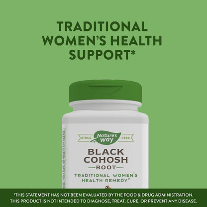 Nature's Way Black Cohosh Root, Traditional Support for Women's Health*, 540 mg Nature's WayBuy Supplements Australia