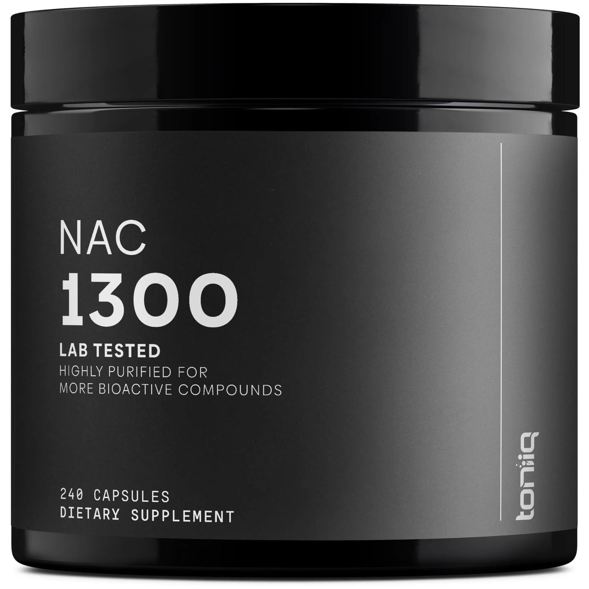 Toniiq 1300mg NAC - 4 Month Supply - Min. 98%+ Tested Purity - Ultra High Strength Bioavailable NAC Cysteine Supplement - 240 Vegetarian N Acetyl Cysteine Capsules -Lab Tested TQ Toniiq buy supplements Au