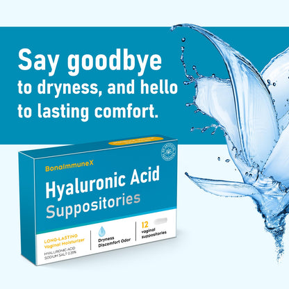 Peralpow Hyaluronic Acid Vaginal Suppositories 10 mg for Women | Vaginal Moisturizer for Dryness, Itching & Irritation | Menopause & Intimate Care with Coconut Fatty Acids | Estrogen Free, 12 Count PeralpowBuy Supplements Australia