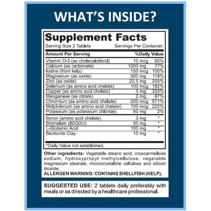 Mega Minerals Supplement by Youfit Nutrition | Trace Minerals | Premium Formula with Source of Minerals and Immune Health Support | Iron Free | All in One