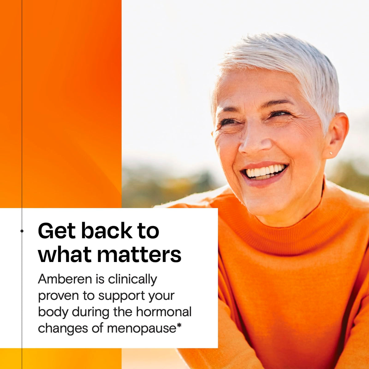 Amberen Menopause Supplement for Women, 60 Capsules, Clinically Proven, Helps Support Hormone Balance, Helps Relieve 12 Menopause Symptoms: Hot Flashes, Night Sweats, Mood Swings and More AmberenBuy Supplements Australia
