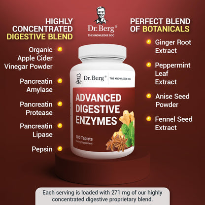 Dr. Berg Advanced Digestive Formula with Apple Cider Vinegar - Includes Digestive Health Dr. Berg NutritionalsBuy Supplements Australia