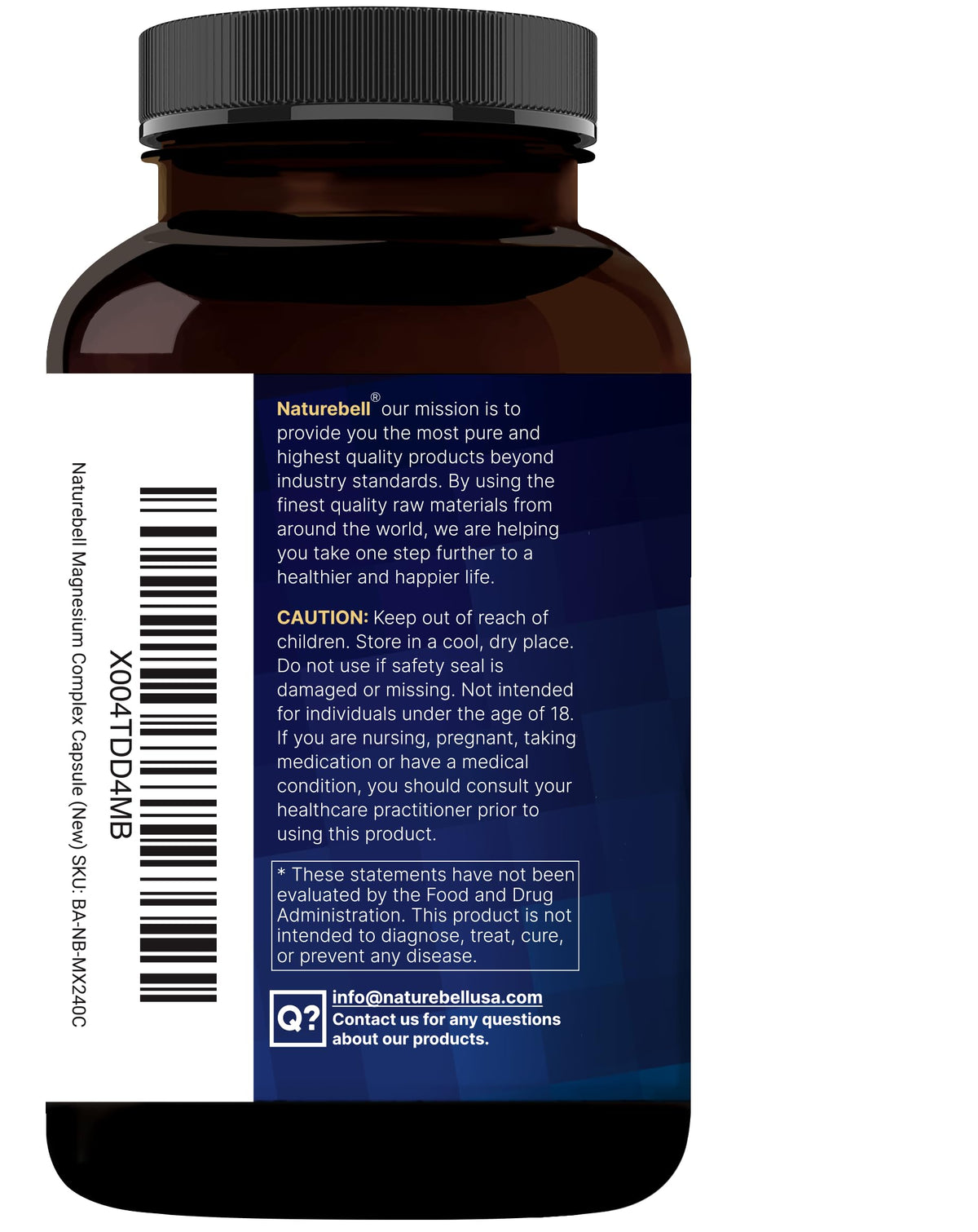 NatureBell 12-in-1 Magnesium Complex 1000mg, 4-Months Supply – Magnesium Glycinate, Citrate, Taurate, Malate, & More – High Absorption Formula for Men & Women – Chelated & Purified – 240 Capsules NatureBell buy supplements Au