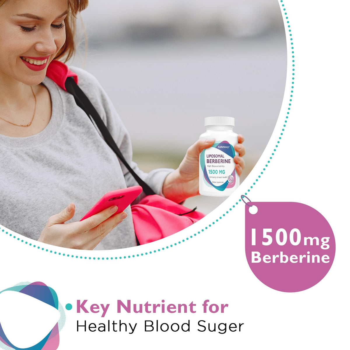 Berberine HCL Supplement 1500mg - High Bioavailability Liposomal Berberine Capsules KoNefancyBuy Supplements Australia