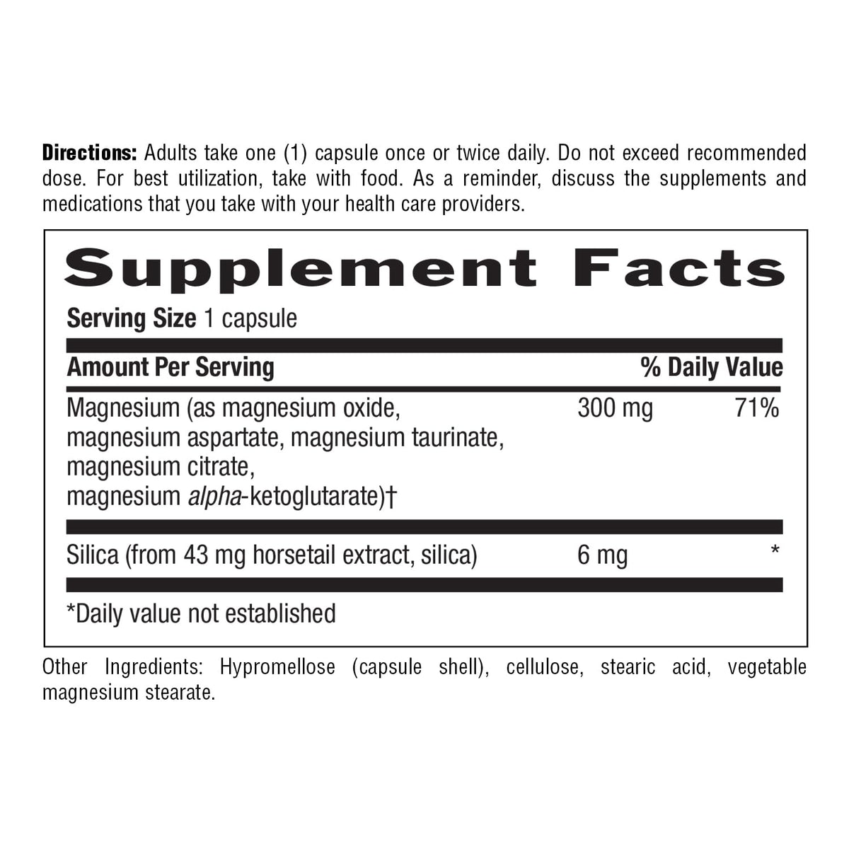 Target-Mins Magnesium with Silica 300 mg 120 Vegetarian Capsules Country LifeBuy Supplements Australia