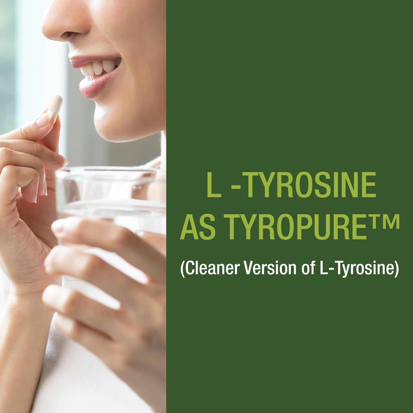 TyroPure L Tyrosine Supplement. More Bioavailable, Cleaner Version of L-Tyrosine. Vegan, Naturally Fermented 500mg Capsules for Mental Clarity, Dopamine. Mood Support for Women and Men Peak PerformanceBuy Supplements Australia