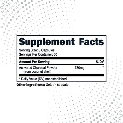 Type Zero Activated Charcoal Capsules (180 Count) - 60 Servings, 780mg Per Serving, from Coconut Shell, Non-GMO, Gluten-Free Type ZeroBuy Supplements Australia