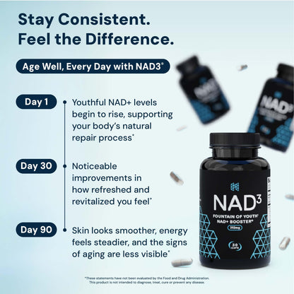 HPN NAD+ Booster – Nicotinamide Riboside Alternative (NAD3) for Men & Women | Anti Aging NRF2 Activator, 312 mg per Serving – Natural Energy Supplement for Longevity & Cellular Health, 30 Veggie Pills HPNBuy Supplements Australia