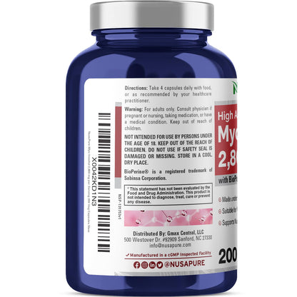 NusaPure Myo-Inositol - Suitable for Vegetarian/Vegan, Non - GMO - 2800mg, 200 Capsules NusaPureBuy Supplements Australia