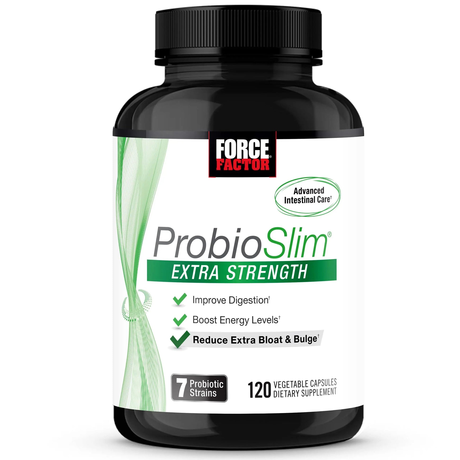 Force Factor ProbioSlim Extra Strength Probiotics for Women and Men with 30 Billion CFUs of Probiotics for Digestive Health, Bloating Relief, and Gut Health, with Prebiotic Fiber, 120 Capsules Force FactorBuy Supplements Australia