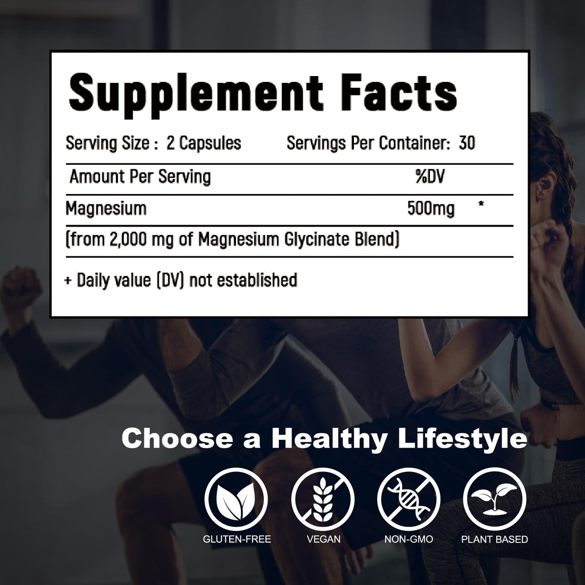 Laicuherb Magnesium Capsules for Bone and Muscle Health, 500 mg Magnesium Supplement, 60 Count, Vegetarian Capsules LaicuherbBuy Supplements Australia