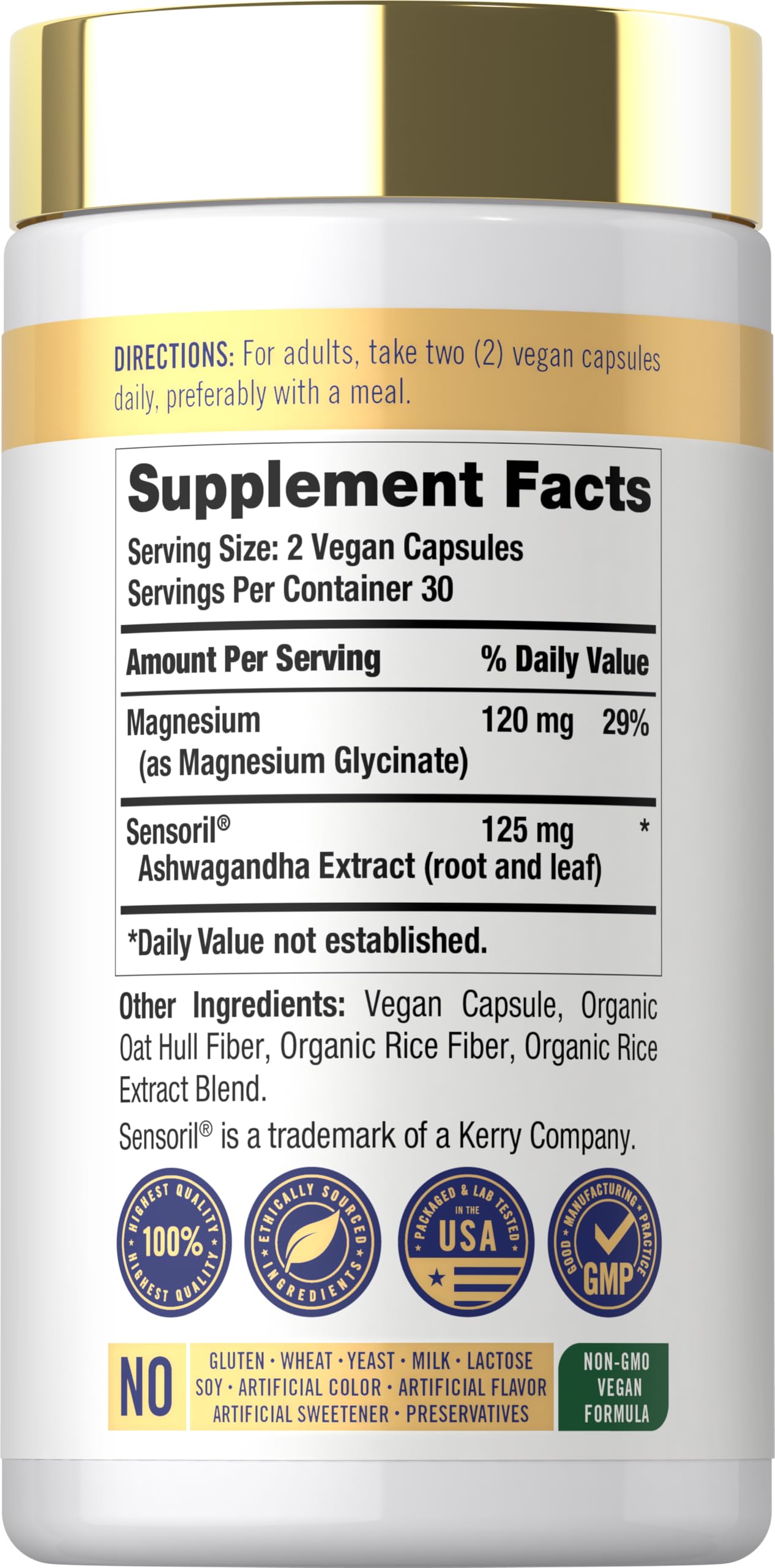 Carlyle Cortisol Supplement | 60 Vegan Capsules | Ashwagandha & Magnesium Complex | Non-GMO, Gluten Free CarlyleBuy Supplements Australia