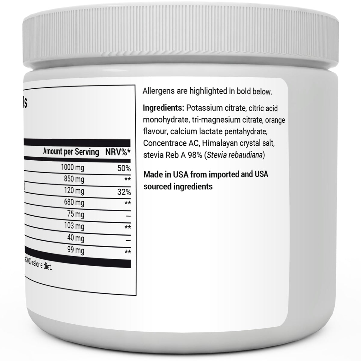 Dr. Berg Electrolyte Powder - Electrolyte Drink Supplements with 1000mg Potassium Dr. Berg NutritionalsBuy Supplements Australia
