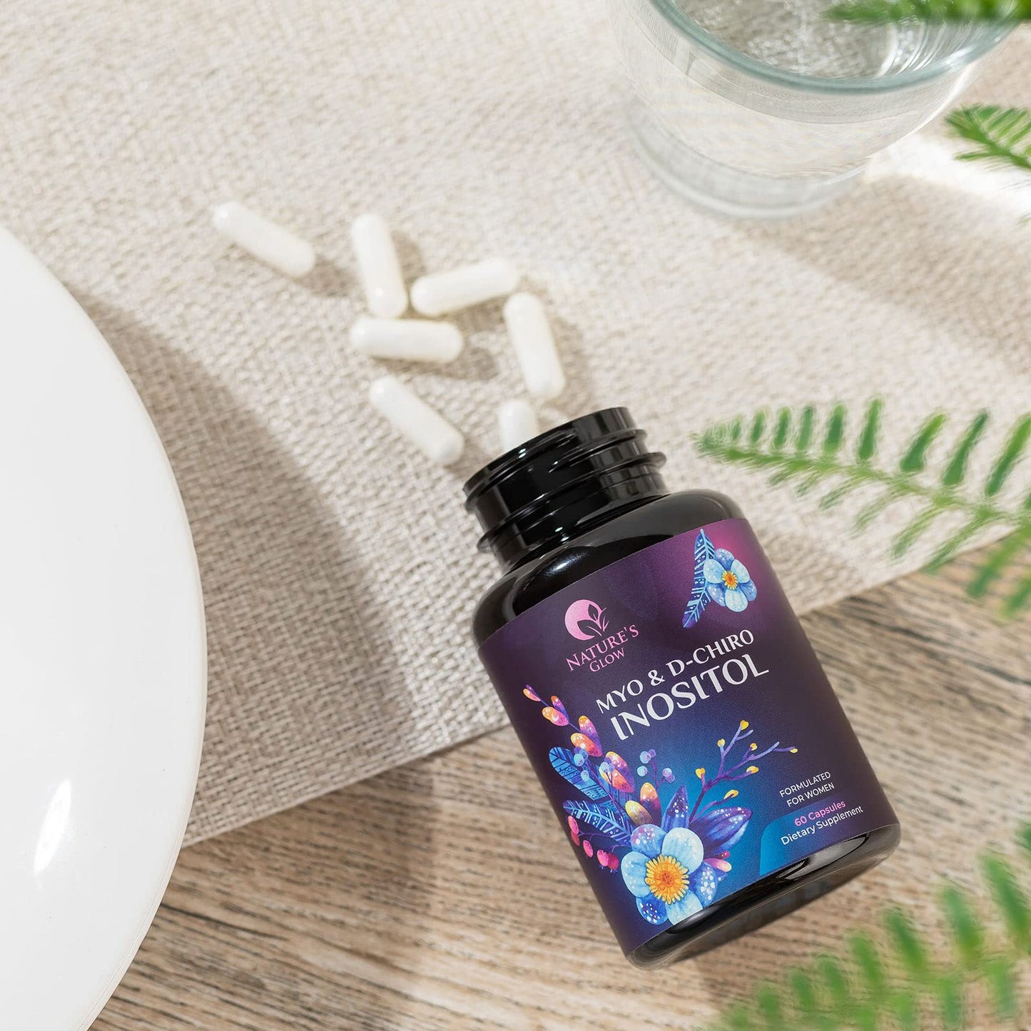 Myo-Inositol & D-Chiro Inositol Blend - 30 Day Supply, Premium 40:1 Ratio, Hormone Sup Nature's GlowBuy Supplements Australia