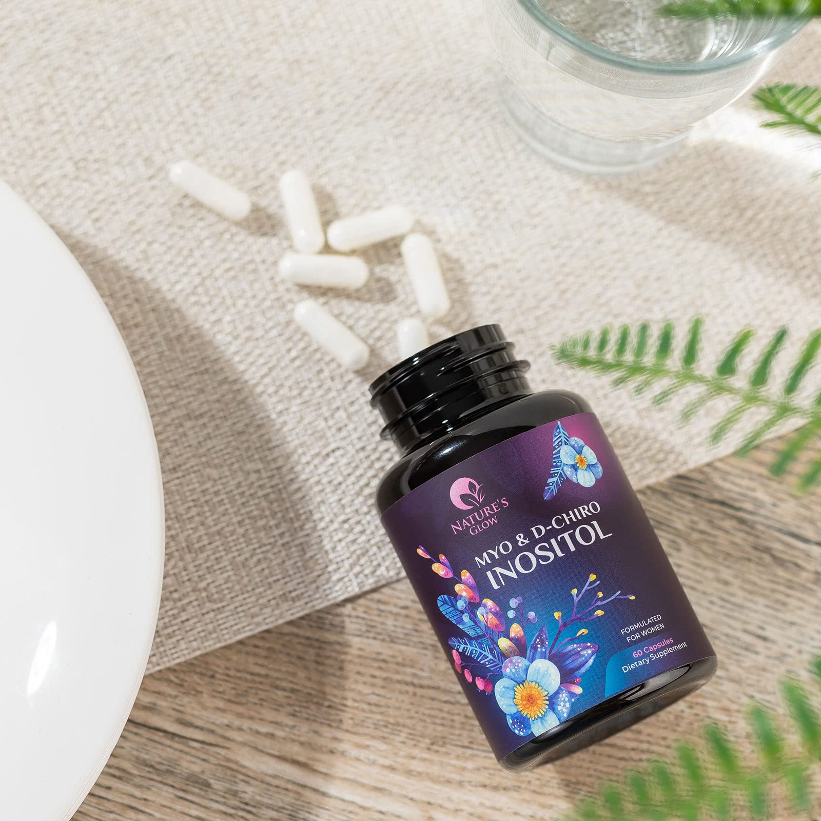 Myo-Inositol & D-Chiro Inositol Blend - 30 Day Supply, Premium 40:1 Ratio, Hormone Sup Nature's GlowBuy Supplements Australia