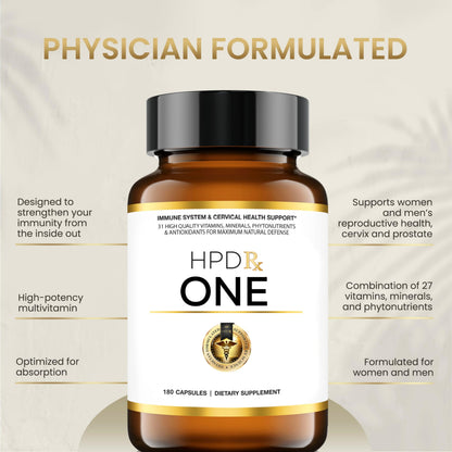 HPD Rx ONE Immunity Boost Multivitamin | HPV Supplements for Women and Men, 2 Pack HPD RxBuy Supplements Australia