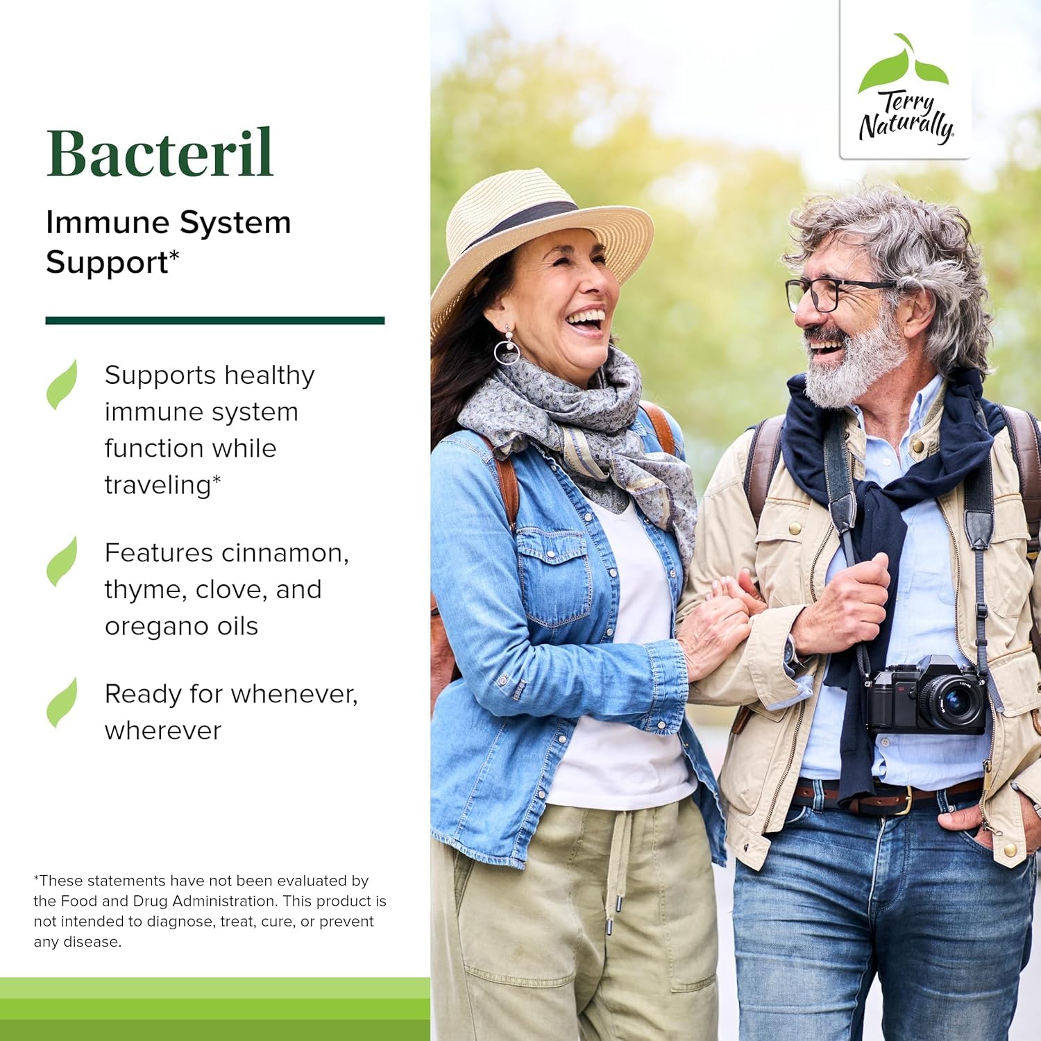 Terry Naturally Bacteril - Intestinal Support Supplement with Clove, Cinnamon, Thyme & Oregano - Immune Support Supplement with Antioxidant Support - Intestinal Support - 30 Softgels (Pack of 2) Terry NaturallyBuy Supplements Australia
