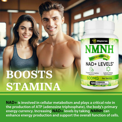 Mapurwn NMNH (Dihydronicotinamide Mononucleotide), NMN Supplement, 500mg per Serving NAD Supplement to Boost NAD+ Levels As We Age for Women & Men, Anti-Aging, Energy, Focus, 120 Count MapurwnBuy Supplements Australia