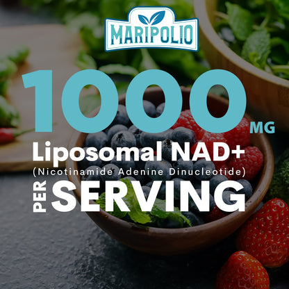 Maripolio Liposomal NAD+ 1000 mg Supplement | High Bioavailability Liposomal Delivery | Cellular Energy & Wellness Support | Pure NAD+ Dietary Supplement for Men,Women, 60 Softgels MaripolioBuy Supplements Australia