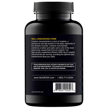 Nugenix Essentials Premium Creatine Monohydrate Pills Supplement, 3000mg, 150 Capsules NugenixBuy Supplements Australia