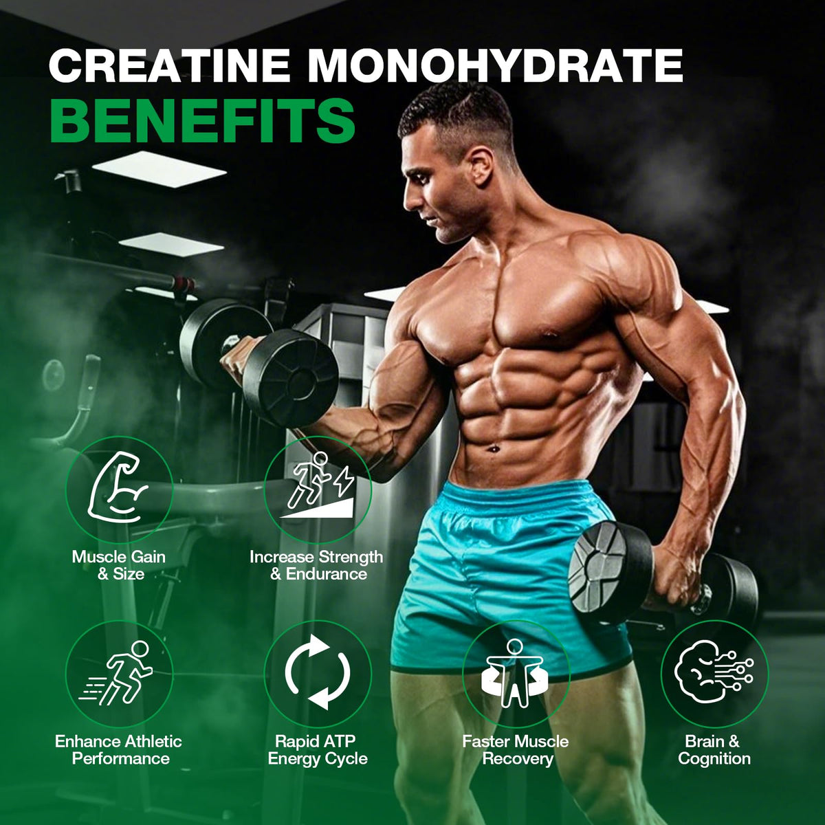 Creatine Monohydrate Gummies - Pre-Workout Creatine for Women Men, Enhanced Muscle Strength, Boost Focus and Endurance, Muscle Builder,Complex L-Taurine + Vitamin B12,Vegan, Gluten-Free 160 Count HemyumBuy Supplements Australia
