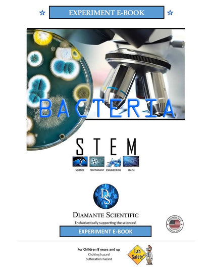 Diamante Scientific Essential Bacteria Kit. Pre-Poured Agar Plates & Swabs. Perfect for Kids. Great for Learning About Microbiology. STEM Education. Experiment Guide eBook Included! Diamante ScientificBuy Supplements Australia