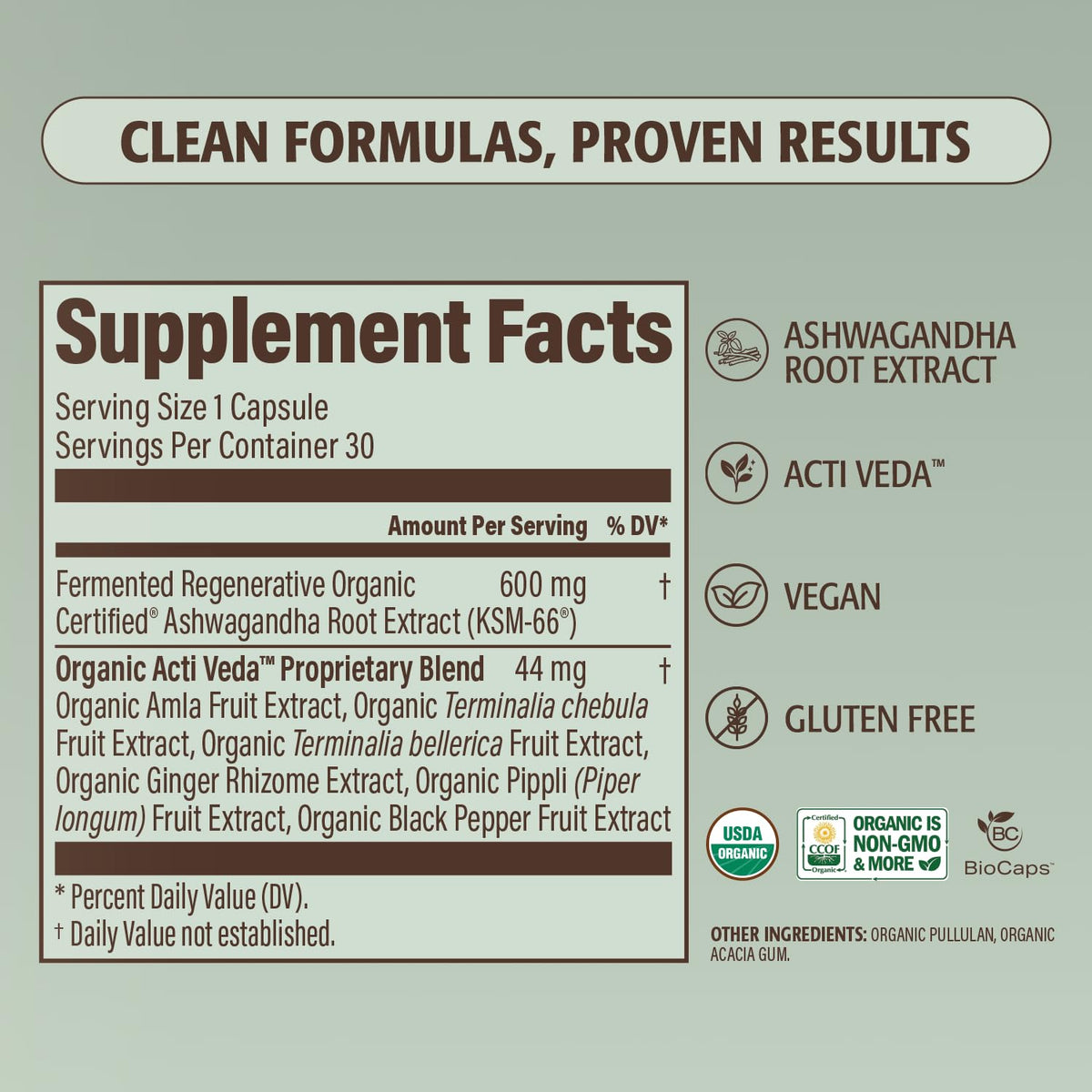 ELEVATE ORGANIC Regenerative Fermented KSM-66 Ashwagandha Vegan Capsules with Acti Veda™ (600mg, 30 Servings), Up to 150% More Effective Than KSM-66 Alone ELEVATE ORGANICBuy Supplements Australia