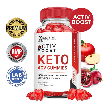 (3 Pack) Activboost Keto ACV Gummies Advanced Formula 1000MG Active Boost Justified LaboratoriesBuy Supplements Australia