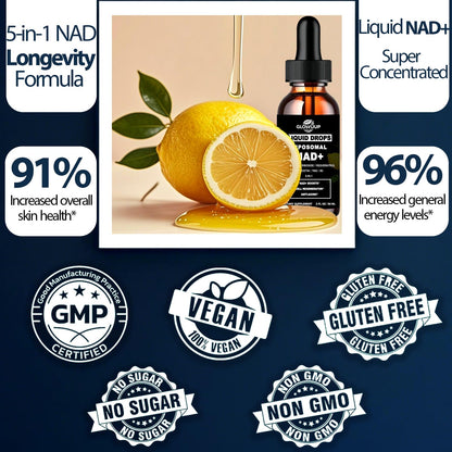 NAD Supplements for Women & Men, Liposomal NAD Nicotinamide Riboside Resveratrol 900mg w. B3 Vitamin Quercetin TMG, Liquid Resveratrol NAD Plus Supplement for Anti-Aging Energy Focus Longevity GLOVVUUPBuy Supplements Australia