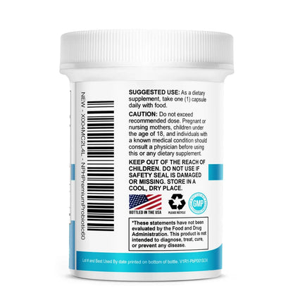 Nature's Physician Probiotics - 100 Billion CFU - 16 Strains + Prebiotics - Best Probiotic Supplement for Women & Men - Supports Immune, Digestive Health, Occasional Constipation & Gas - 60 Capsules Nature's PhysicianBuy Supplements Australia