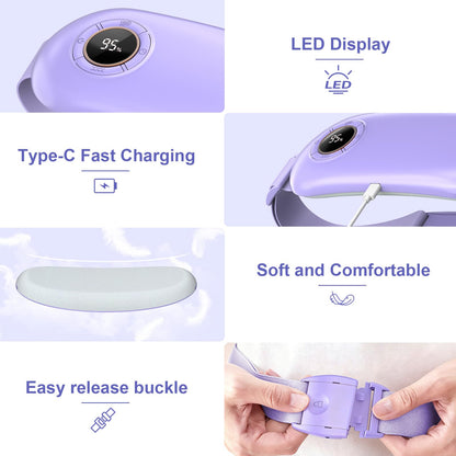 Heating Pad for Period Cramps, 3 Heat Levels and 3 Massage Modes, Portable Heating Pad for Menstrual Cramps Relief, Electric Heat Belt, Christmas Gifts for Women and Girl Stocking Stuffers(Purple) SZOBuy Supplements Australia