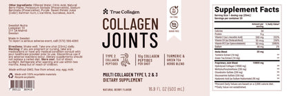 True Collagen Joints | 10,000 mg Hydrolyzed Collagen Liquid Supplement - 500 ml, 20 Day Supply | Glucosamine, MSM and Chondroitin for Healthy Joints | Fat-Free, Sugar-Free, 100% Natural Berry Flavor True CollagenBuy Supplements Australia