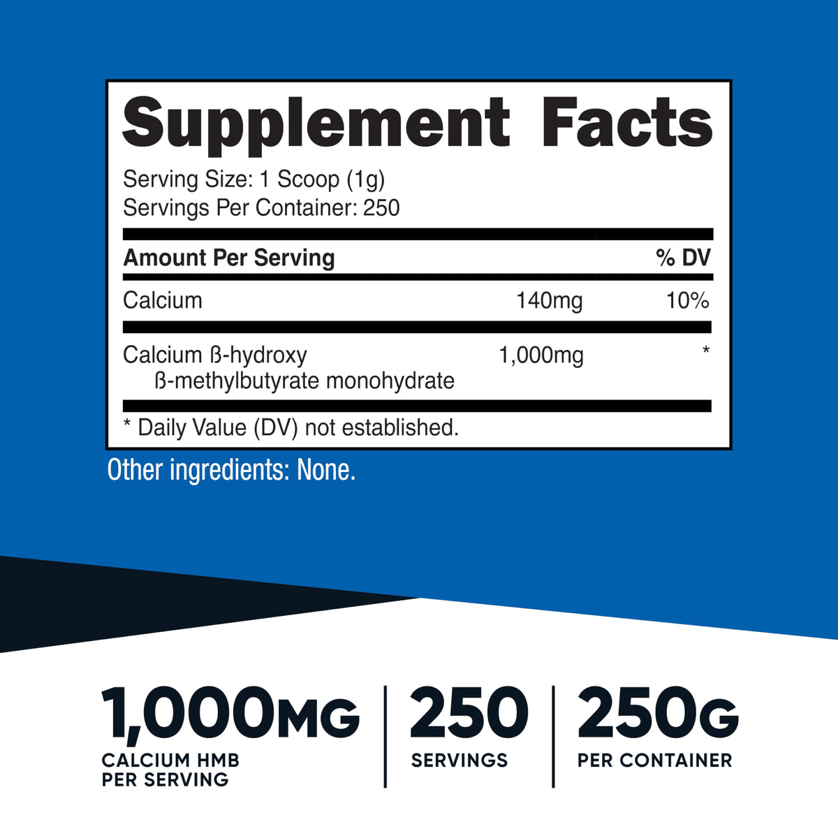 Nutricost HMB Powder (Beta-Hydroxy Beta-Methylbutyrate) 250 Grams - Gluten Free & Non-GMO NutricostBuy Supplements Australia